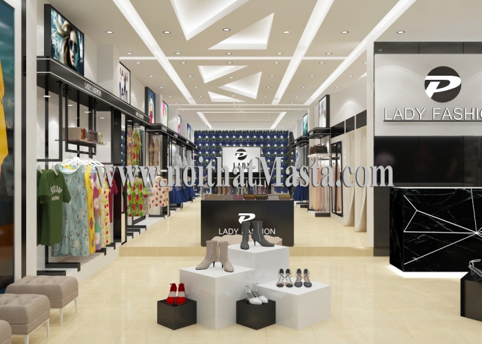 Thiết kế nội thất shop thời trang chị Phượng quận Tân Bình
